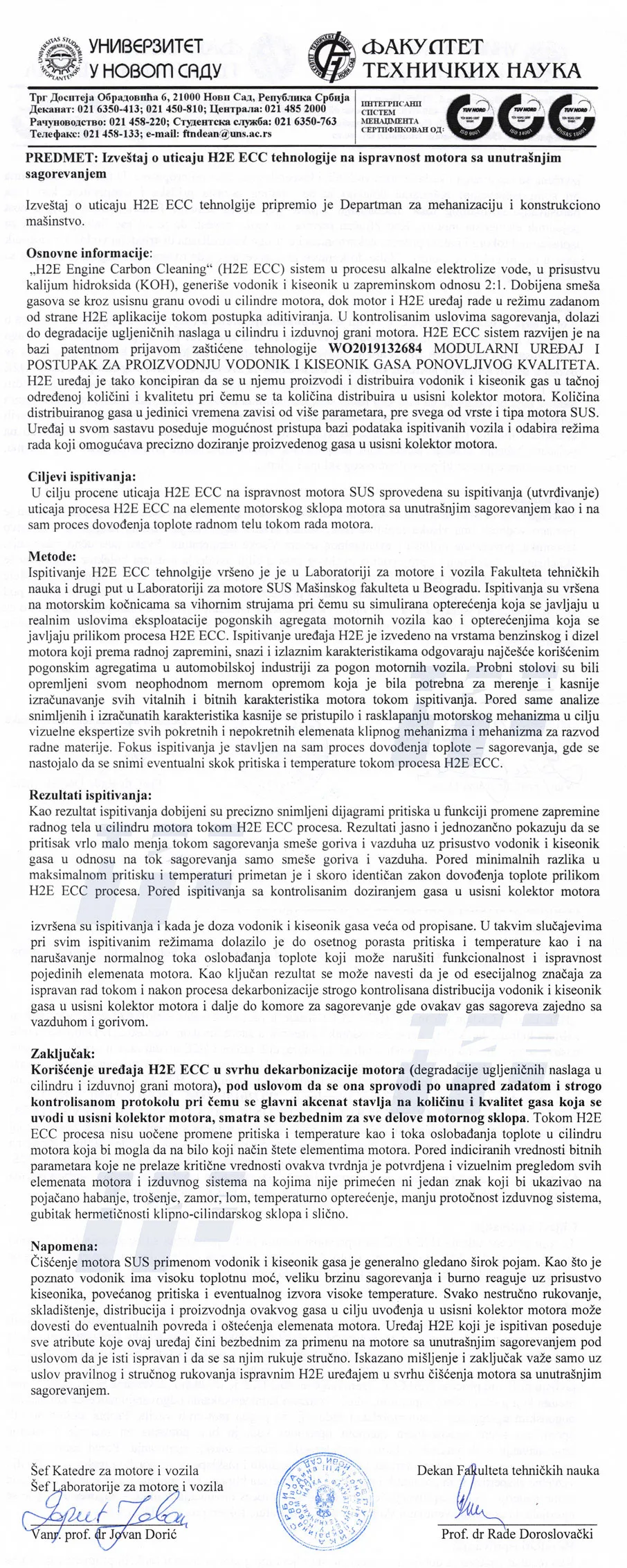 Izduvni Gasovi Tehnički Pregled